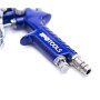 Mini pistolet a peinture HVLP - inoxydable - Buse de 0,8 mm + 2 buses supplémentaires de 0,5 mm et 1 mm, Pistolet peinture, Pist