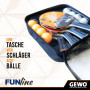 GEWO Family & Friends Lot de 4 Raquettes de Tennis de Table pour Loisirs et Loisirs avec 8 balles de Tennis de Table et Sac de R