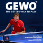 GEWO PS Blast Carbon Raquette de tennis de table professionnelle approuvée ITTF, raquette en carbone avec revêtement rapide GEWO