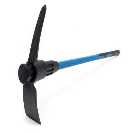 Wiltec Pioche de terrassier avec Manche en verre – Longueur 925 mm – Ø 35 x 27 mm – pour Jardinage