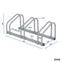 WilTec Râtelier pour 3 vélos, 705 x 330 x 270 mm, Extensible, Montage au Sol, Support Bicyclette en Acier galvanisé A3, Pied béq
