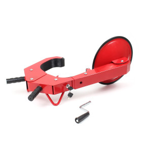 WilTec Sabot de Roue antidémarrage pour Jantes – pour Roues 10-18 Pouces – avec 2 clés – en Acier et Aluminium – Bloque Roue Ant