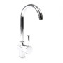 Wiltec Robinet d'évier pour Robinetterie de cuisine – 200 x 320 x 23 mm – 1560 l/h – Pivotant à 360° – Chromé – avec Raccord de