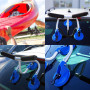 Porte-Kayak avec Ventouses Support Rouleaux de Chargement Aide Embarcation 100kg Toit de Voiture Alu