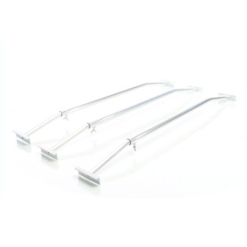 XPOtool Wiltec Kit 3X Arceau réglable de 100 à 145 mm en Aluminium pour bâches de remorque Support de Housse Accessoire Sécurité