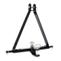 WilTec Triangle d’attelage 610 mm Barre Remorquage Agricole Rail Triangulaire Cat. 1 Anti-Rotation