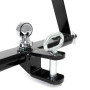 WilTec Triangle d’attelage 610 mm Barre Remorquage Agricole Rail Triangulaire Cat. 1 Anti-Rotation