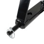 WilTec Triangle d’attelage 610 mm Barre Remorquage Agricole Rail Triangulaire Cat. 1 Anti-Rotation