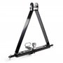 WilTec Triangle d’attelage 610 mm Barre Remorquage Agricole Rail Triangulaire Cat. 1 Anti-Rotation