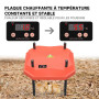 Fudajo Panneau chauffant – 25 x 25 cm – 30 W – pour élevage de 20 poussins au max. – Plaque de chauffage – éleveuse d'oisillons 