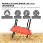 Fudajo Panneau chauffant – 25 x 25 cm – 30 W – pour élevage de 20 poussins au max. – Plaque de chauffage – éleveuse d'oisillons 