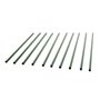 Toboli Lot de 10x Tuteurs Plantes – Ø 8 x 600 mm – en Vert – en Métal – Support de Légumes Fleurs grimpantes – Piquets Attache T