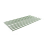 Toboli Lot de 10x Tuteurs Plantes – Ø 11 x 1200 mm – en Vert – en Métal – Support de Légumes Fleurs grimpantes – Piquets Attache