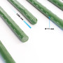 Toboli Lot de 10x Tuteurs Plantes – Ø 11 x 1200 mm – en Vert – en Métal – Support de Légumes Fleurs grimpantes – Piquets Attache