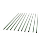 Toboli Lot de 10x Tuteurs Plantes – Ø 11 x 1200 mm – en Vert – en Métal – Support de Légumes Fleurs grimpantes – Piquets Attache