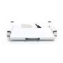 WilTec Cadre de Superposition pour Machine à Laver – 605 x 540 x 75 mm – Charge Max. 150 kg – avec Tablette coulissante Angulair