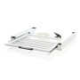 WilTec Cadre de Superposition pour Machine à Laver – 605 x 545 x 75 mm – Charge Max. 150 kg – avec Tablette coulissante Angulair