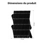 Fudajo Grille d’aération Noire de Voiture pour Chien 177 x 240 mm 19 kg Grillage Séparation Protection Canicule Ventilation Anim