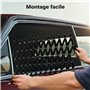 Fudajo Grille d’aération Noire de Voiture pour Chien 177 x 240 mm 19 kg Grillage Séparation Protection Canicule Ventilation Anim