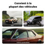 Fudajo Grille d’aération Noire de Voiture pour Chien 177 x 240 mm 19 kg Grillage Séparation Protection Canicule Ventilation Anim