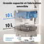 Wiltec Toilette Portable pour Camping – 410 x 365 x 300 mm – en HDPE et PP – Capacité de Charge 200 kg – Réservoirs 10 litres – 
