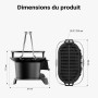 Wiltec Cocotte en fonte – 50 x 27 x 21 cm – 13 kg – Marmite robuste et durable – Faitout avec poignées – Casserole de forme oval
