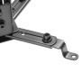 WilTec Support Universel pour vidéo-projecteur 20kg Fixation au Plafond, au Mur 43-65cm Bras pivotant Fixation Écran videoprojec