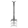 WilTec Support Universel pour vidéo-projecteur 20kg Fixation au Plafond, au Mur 43-65cm Bras pivotant Fixation Écran videoprojec