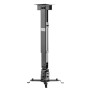 WilTec Support Universel pour vidéo-projecteur 20kg Fixation au Plafond, au Mur 43-65cm Bras pivotant Fixation Écran videoprojec