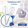 VIOKS Lot de 2 fouets à neige pour batteur à main Tefal et mélangeurs de rechange pour Tefal Mixer SS-989633 - Mini fouet petit 