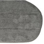 vhbw 2x Housses de rechange compatible avec Leifheit CleanTenso nettoyeur à vapeur, balai vapeur - microfibre, gris