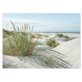 younikat 100 sous-Mains avec Motif de Dunes Mer I DIN A3 rectangulaire I sous-Main en Papier pour Table à Manger I Set de Papier