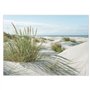 younikat 100 sous-Mains avec Motif de Dunes Mer I DIN A3 rectangulaire I sous-Main en Papier pour Table à Manger I Set de Papier
