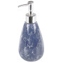 6 Accessoires de Salle de Bain Porte-brosse à Dents Distributeur Savon Boîte à Coton Porte-savon Gobelet et Brosse Toilette en C