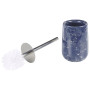 6 Accessoires de Salle de Bain Porte-brosse à Dents Distributeur Savon Boîte à Coton Porte-savon Gobelet et Brosse Toilette en C