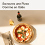Praknu Planche à Pizza en Bois 30 cm - Couteau à Pizza en Acier Inoxydable - Lame Tranchante - Planche à Découper avec Rainures 