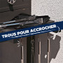 Praknu Kit d'Ustensiles pour Barbecue en Acier INOX - avec Coffret de Transport - Résistant aux Hautes Températures