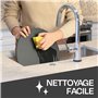 Praknu Assiette en Ardoise Ronde de 30 cm - Lot de 6 - Pour Servir ou Décorer - Pierre Naturelle - Antidérapante