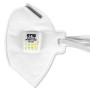 Lot de 5 masques FFP3 avec valve - Masque de protection respiratoire - Certifié CE selon la norme EN149 NB 2163