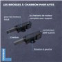 Lichtblau 2 pièces Charbons moteur pour lave-linge et sèche-linge I Brosses à charbon 4006020152 Lot de 2 pièces détachées pour 