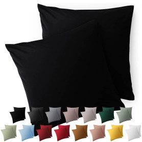 Blumtal Taie Oreiller 65x65 Lot de 2 - Housse de Coussin Microfibre - Taies d'oreillers avec Fermeture enveloppe