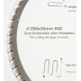 Lame de scie circulaire de qualité supérieure - 200 x 20 mm - Pour bois - Avec 60 dents TCT inclinées et découpes laser pour réd