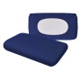 Theonoi Housse de coussin pour coussin de nuque, coussin de santé en coton, pour tailles de 35 x 60 à 45 x 75 cm (bleu marine 10