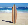 Seestern Sportswear Deko 1864 Planche de surf décorative en bois 100 cm de long Design aérographe Surf Surf