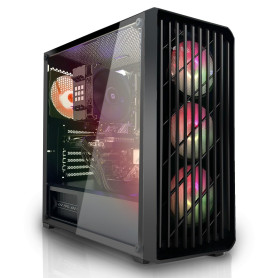 SYSTEMTREFF PC Gamer Basique AMD Ryzen 7 5700X 8x4.6GHz | Nvidia RTX 3050 8GB | 512Go M.2 NVMe | 16Go DDR4 RAM | Windows 11 | Or