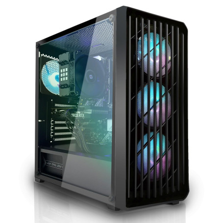 SYSTEMTREFF PC Gamer Basique AMD Ryzen 5 5600 6x4.4GHz | AMD Radeon RX 6600 | 512Go M.2 NVMe | 16Go DDR4 RAM | Windows 11 | Ordi