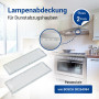 VIOKS Lot de 2 couvercles de lampe pour hotte aspirante 175 x 60 mm Remplacement pour Bosch Siemens 264984 00264984 Cache lumièr