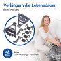 Lot de 8 pinces de rechange pour lave-vaisselle Bosch Siemens Neff 00428344 428344 pour panier inférieur de lave-vaisselle