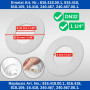 Set de joints pour cloche de bassin et de relevage, 2 pcs, remplacement de l'art. N° 240.282.00.1, 890.615, 816.418.00.1, 818.10