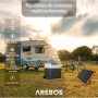 AREBOS Glacière à compresseur avec roulettes 47 litres | Glacière électrique avec Commande APP pour Refroidir, congeler et Maint